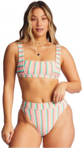 Billabong Women's Island Glow Tanlines Tank Bikinitop, meerkleurig