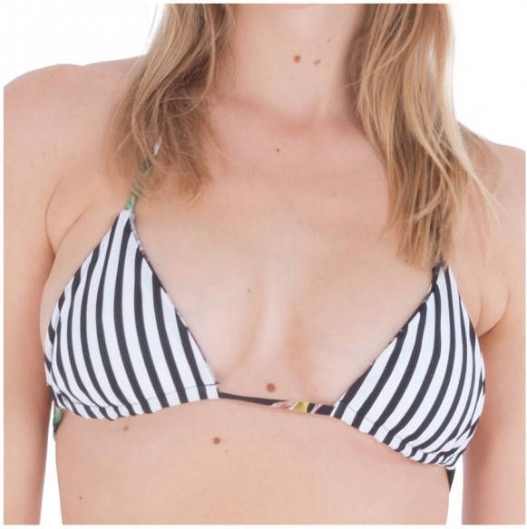 hurley Women's Flora Revo Itsy Bitsy Bikini Top Bikinitop, grijs