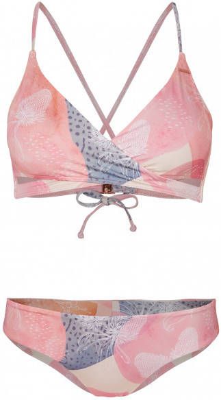 O'Neill Women's Global Baay Maoi Fixed Sets Bikini roze/grijs/beige