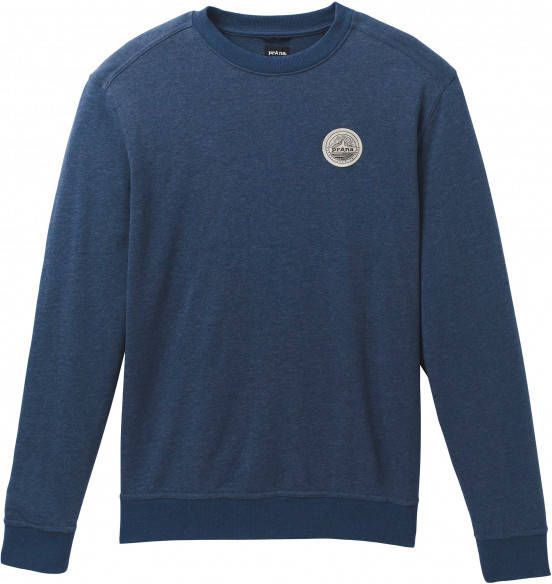 Prana Patch Pullover Crew Trui, blauw