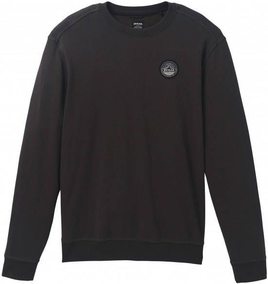 Prana Patch Pullover Crew Trui, zwart