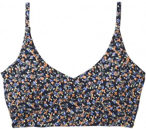 Prana Women's Willow Falls Reversible Top Bikinitop, grijs/zwart