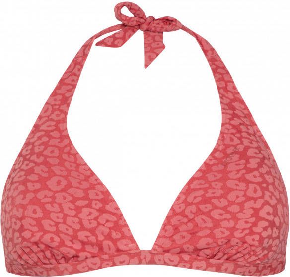Protest Women's Mixalysa Halter Bikini Top B&C Cup Bikinitop Cup C, rood/roze