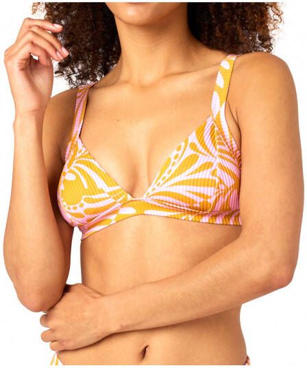 Rip Curl Women's Afterglow Fixed Tri Top Bikinitop, oranje