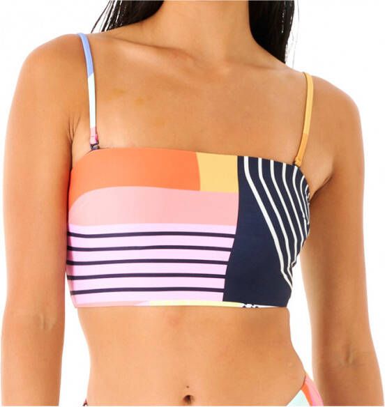 Rip Curl Women's Day Break Long Line Bandeau Bikinitop, oranje