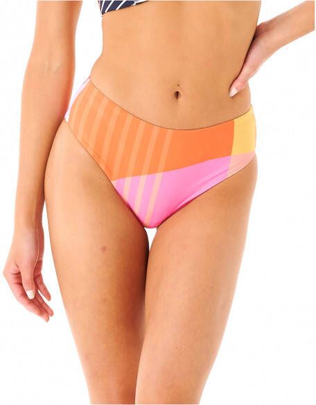Rip Curl Women's Day Break Mid Rise Good Bikinibroekje, oranje