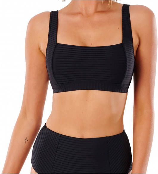 Rip Curl Women's Premium Surf DD Crop Bikinitop, zwart