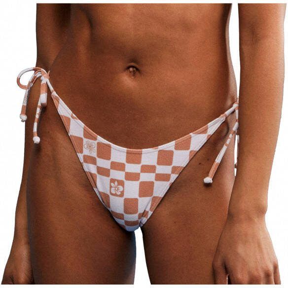Roxy Women's Check it 2 Cheeky Bikinibroekje, wit