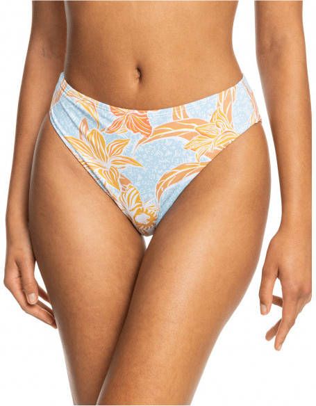 Roxy Women's Island in the Sun Mod Mid Wai Bikinibroekje, beige/bruin