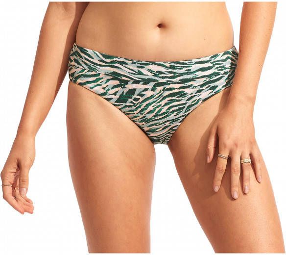 Seafolly Women's Wild at Heart Retro Waisted Pant Bikinibroekje turkoois