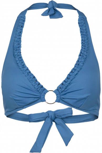 WATERCULT Women's Craftcore Bikini Top 7607 Bikinitop Cup C, blauw