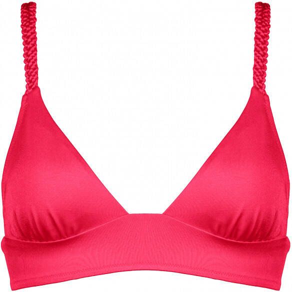 WATERCULT Women's Makramé Love Bikini Top 7039 Bikinitop Cup B, roze/rood
