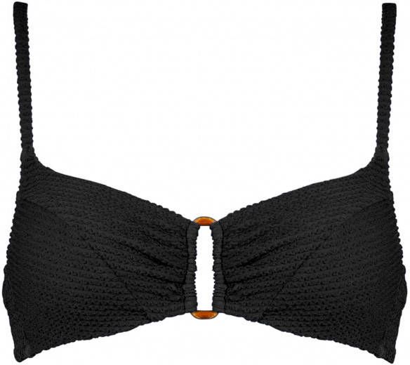 WATERCULT Women's Sustainable Solids Bikini Top 7460 Bikinitop Cup D, zwart