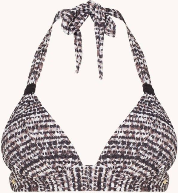 banana moon Couture Hapo push up bikinitop met structuur en lurex