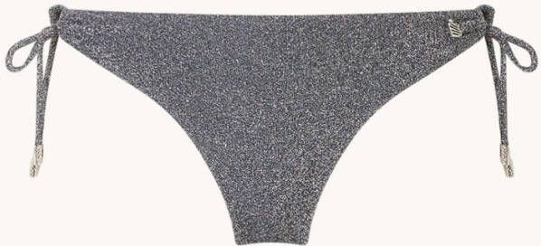 Beachlife Sea Glitter bikinislip met lurex en gestrikt detail