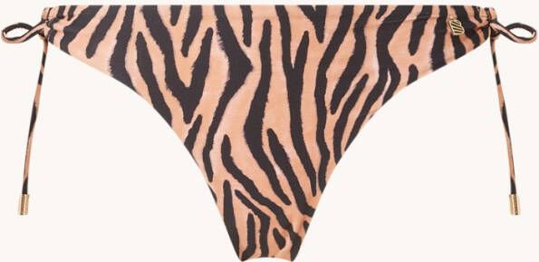 Beachlife Soft Zebra bikinislip met geknoopt detail