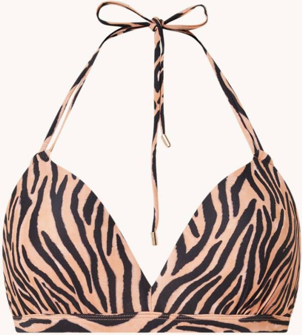 Beachlife Soft Zebra voorgevormde bikinitop met beugel