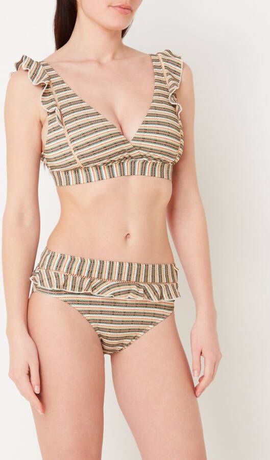 Beachlife Woodstock high waisted bikinislip met structuur