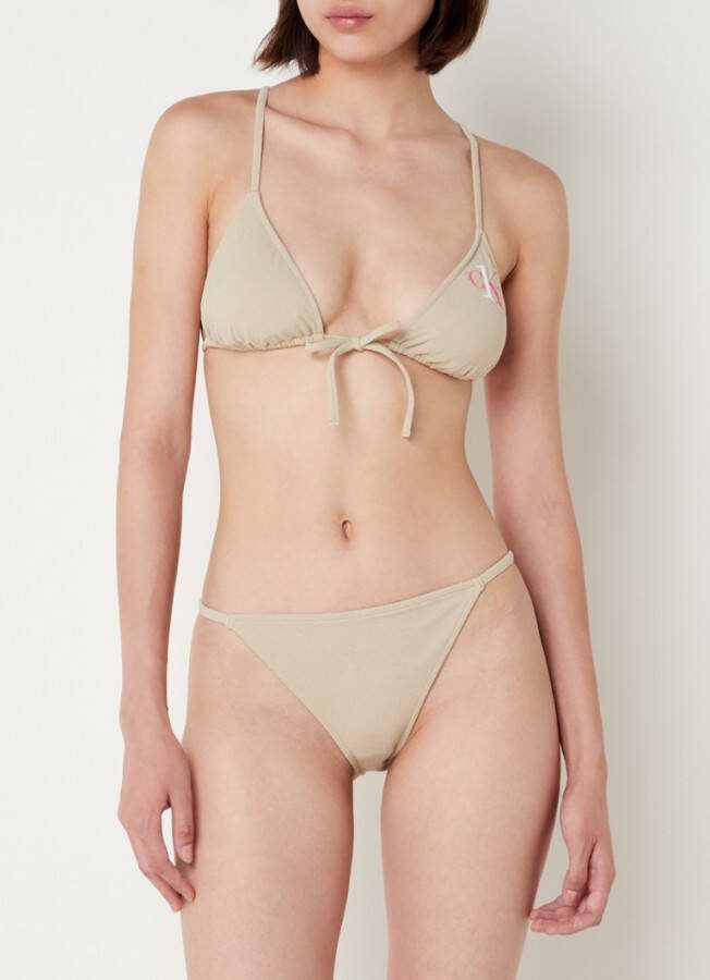 Calvin Klein CK One brazilian bikinislip met structuur en logoborduring