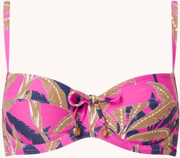 CYELL Bikinitop met beugel en bladprint