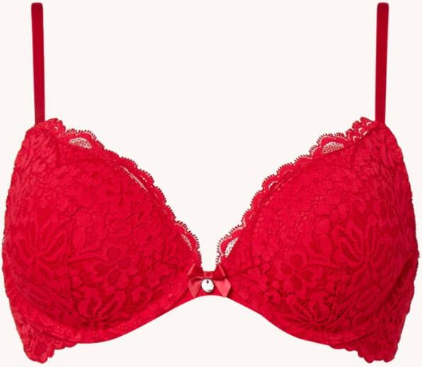 Hunkemö, ller Rose plunge push up bh van kant