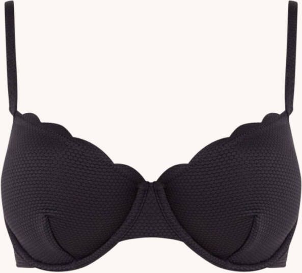 Hunkemö, ller Scallop bikinitop met beugel en structuur