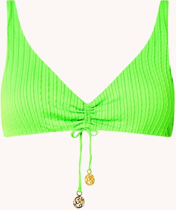 Luli Fama Que Sera bralette bikinitop met uitneembare vulling en structuur
