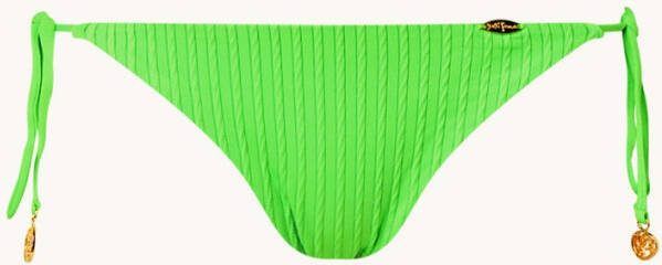 Luli Fama Que Sera brazilian bikinislip met structuur en plooidetail