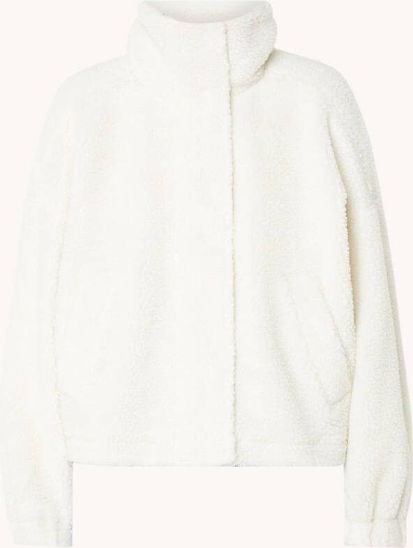 Marc O'Polo DENIM CROPPED TEDDY JACKET WITH WELT