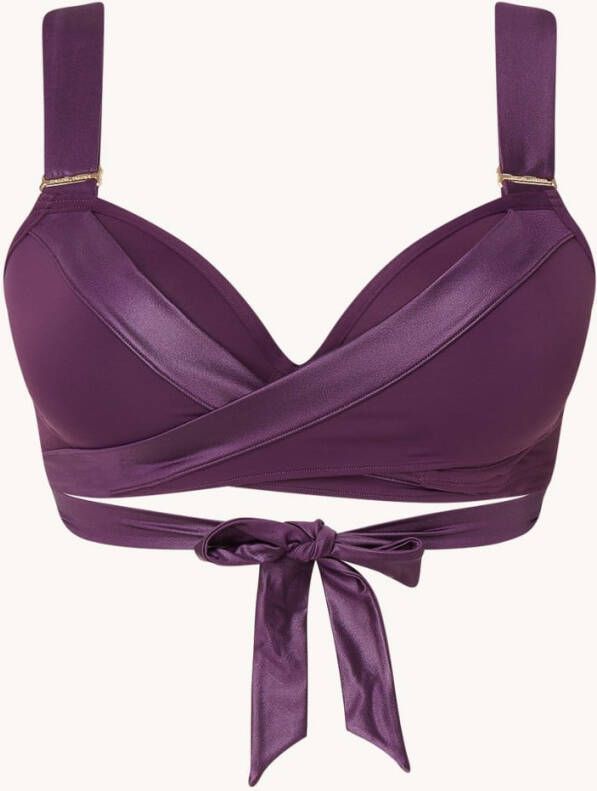 Marlies Dekkers cache coeur push up bikini top | wired padded deep purple