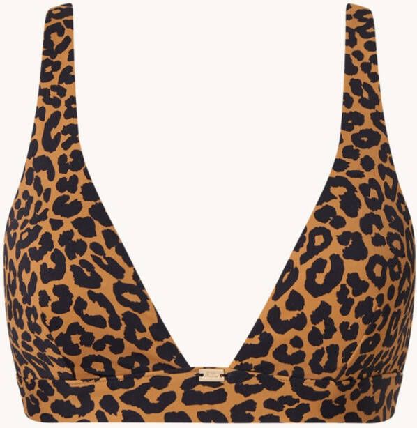 Sam Friday Flood bikinitop met panterprint en uitneembare vulling