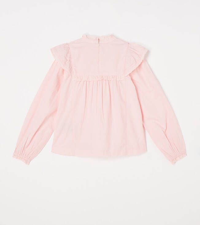 Scotch & Soda Blouse met lange mouwen en ruches van biologisch katoen