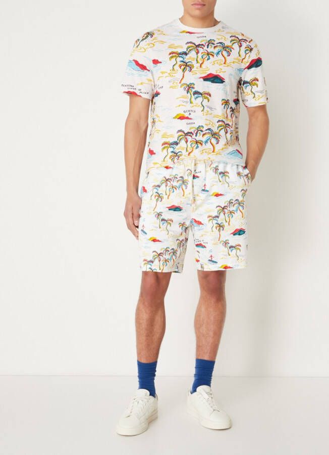 Scotch & Soda Loose fit korte broek met print