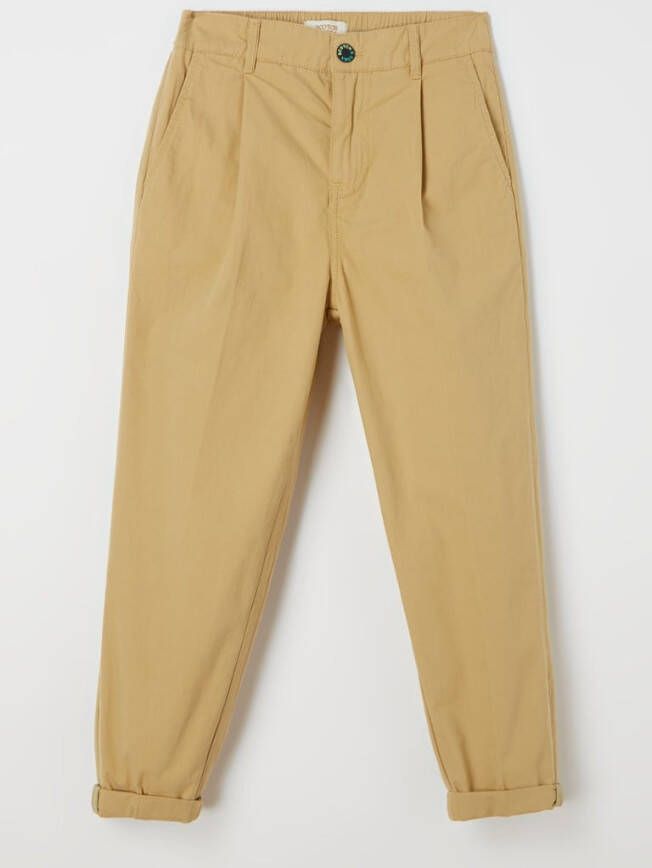 Scotch & Soda Loose tapered fit chino met steekzakken