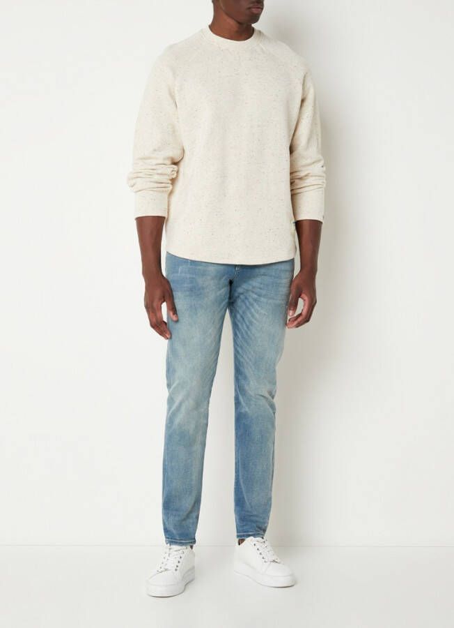 Scotch & Soda Sweater in katoenblend met gemê, leerd dessin