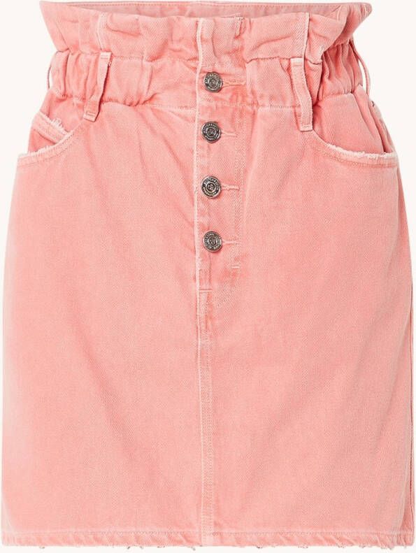 Scotch & Soda The Break minirok van denim met destroyed details