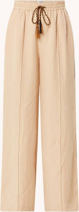 Scotch & Soda The Hope high waist wide fit palazzobroek in lyocellblend