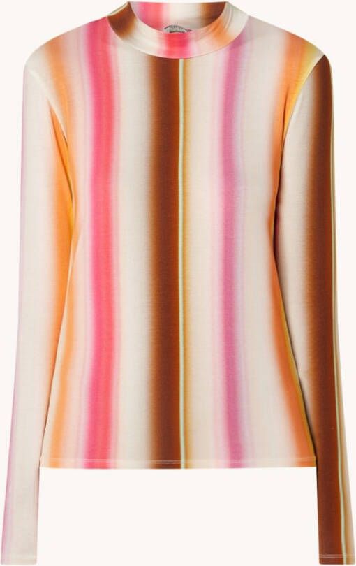 Scotch & Soda Slim fit T shirt met hoge hals