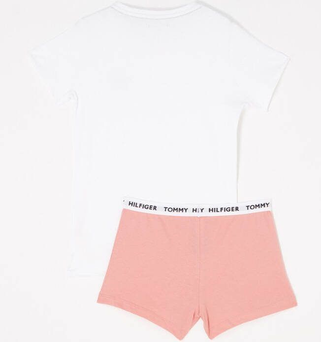 Tommy Hilfiger Nachtmode & Loungewear Girls Cn Short Sleeve Short Pyjama Set Rood