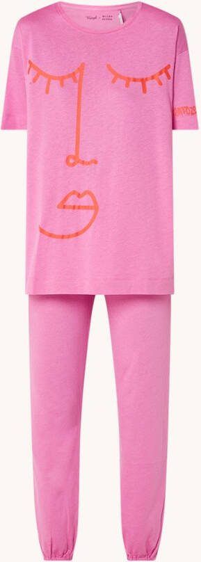 Triumph Pyjamaset in biologische katoenblend met print