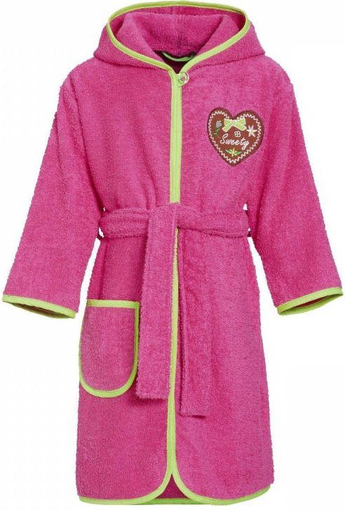 Playshoes Badjas Hart Roze Junior Maat 98/104