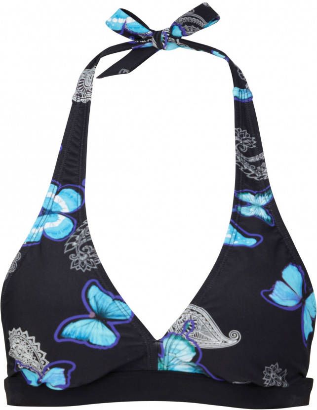 bonprix Halter bikinitop met gerecycled polyamide