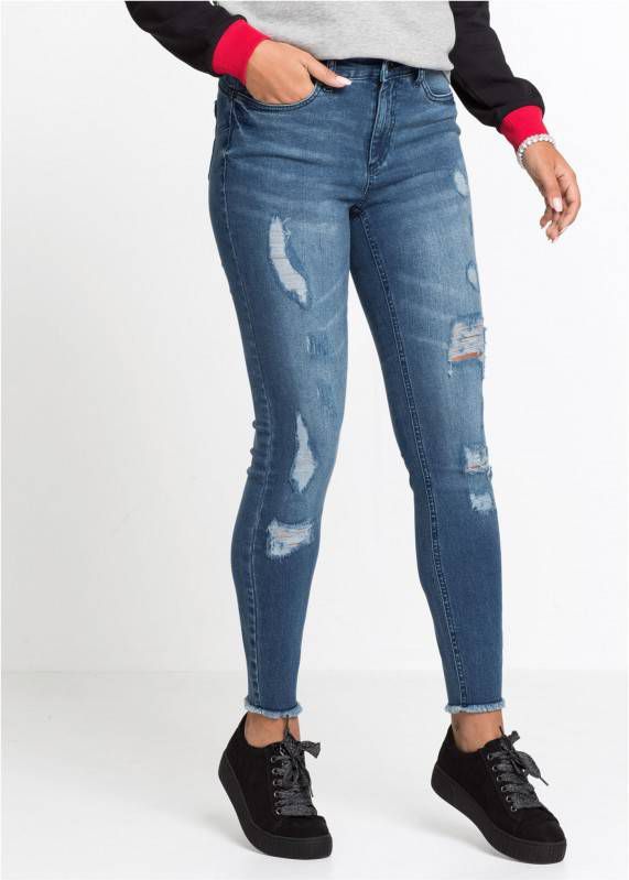RAINBOW Push up jeans super skinny, blue stone