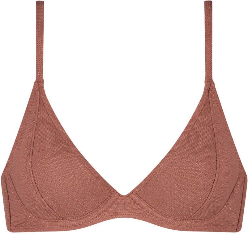 Beachlife Rouge Shimmer Top Bikini Foam + Wired