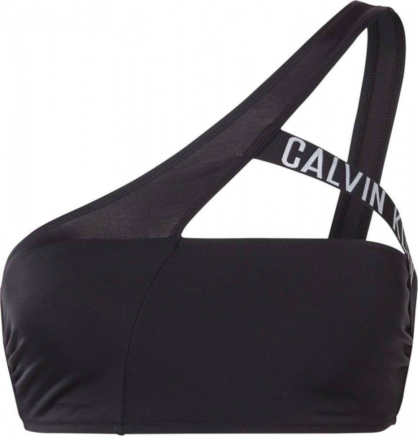 Calvin Klein One shoulder bikinitop met uitneembare vulling