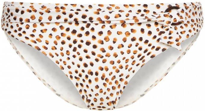 Cyell bikinibroekje met dierenprint wit/bruin