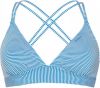Protest gestreepte triangel bikinitop MIXSUPERS blauw/wit online kopen
