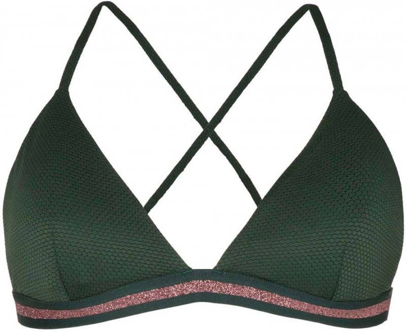 Protest Mm Dalis Triangle Bikini Top Dames Zwart/Bruin