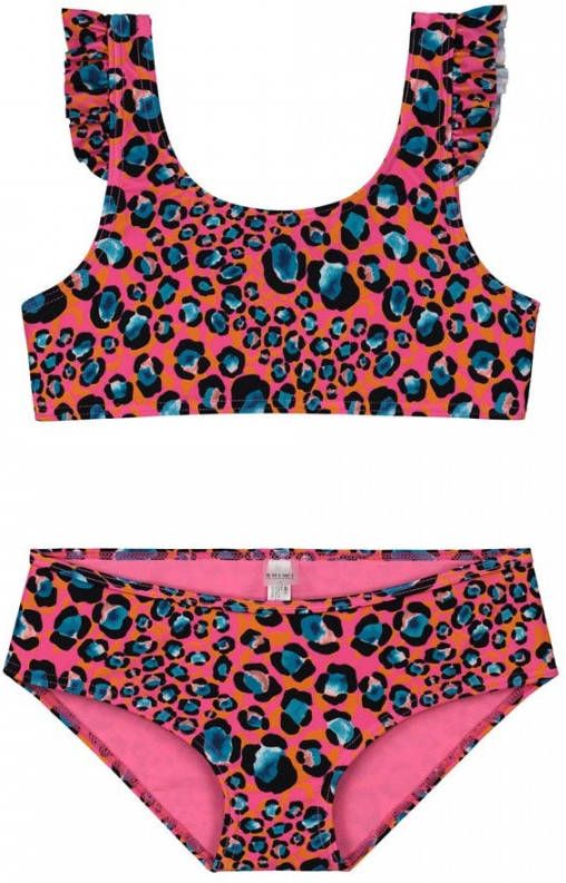 Shiwi Girls Leopard Spot Scoop Top Bikini 140