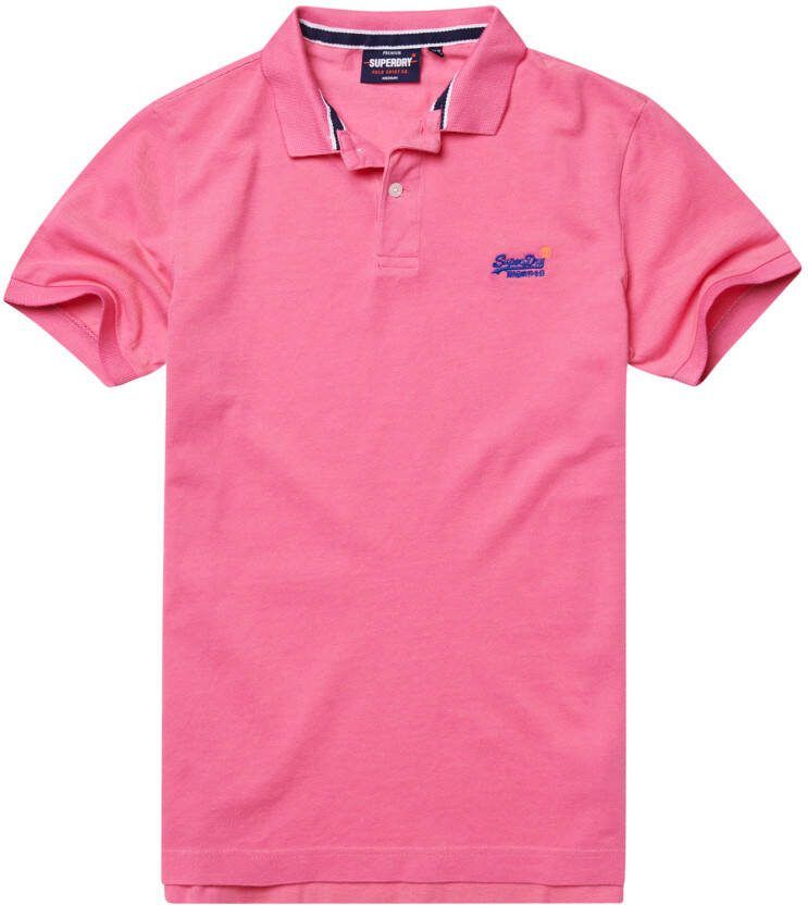 Superdry pique polo korte mouw classic Heren